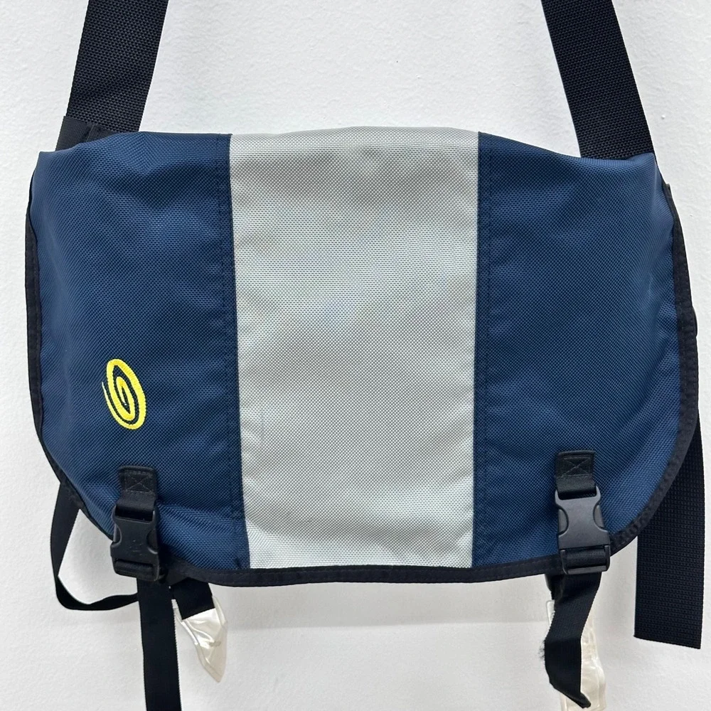 Timbuk2 Classic Messenger Bag Large Blue Commuter Single Strap Canvas Travel